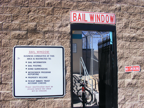 Bail Window at Las Vegas City Jail